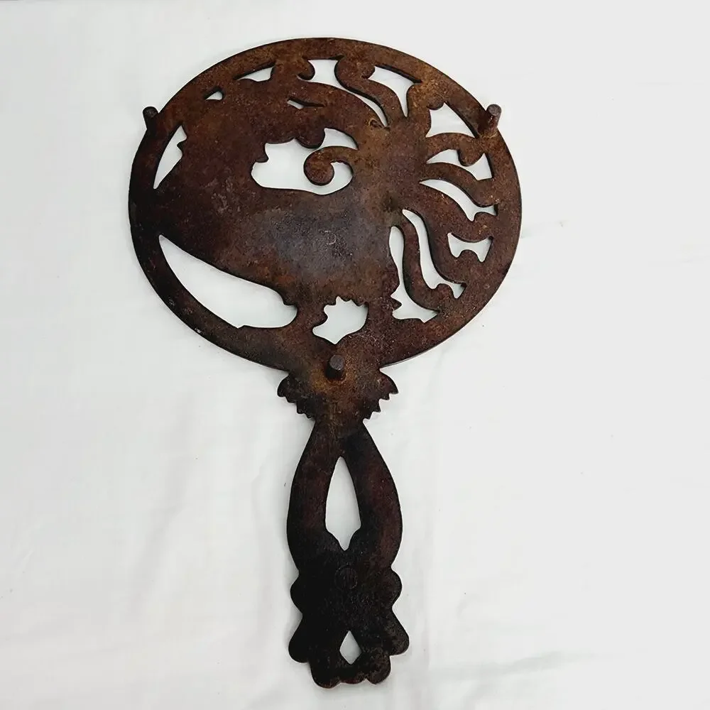 Vintage Wilton Cast Iron Rooster Trivet 12” Farmhouse Country Kitchen Decor